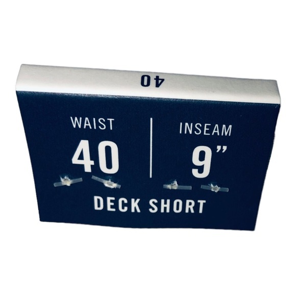 Nautica gray beige soft twill 9” classic fit stretch deck shorts. New size 40 - Picture 4 of 6